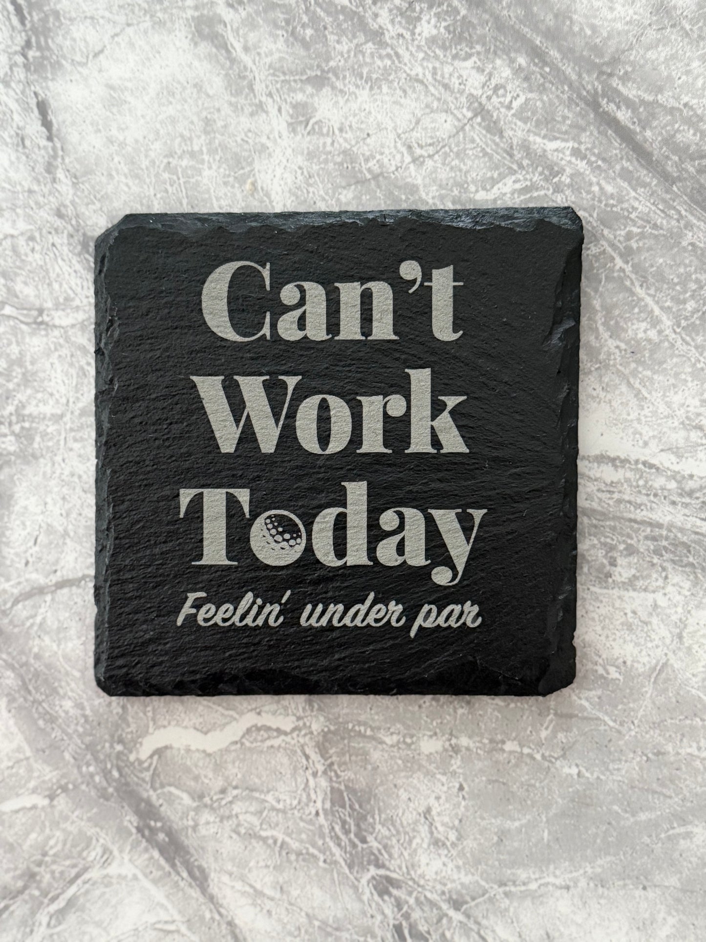 Set of 4 Funny Golf Coasters – Perfect for Golf Lovers